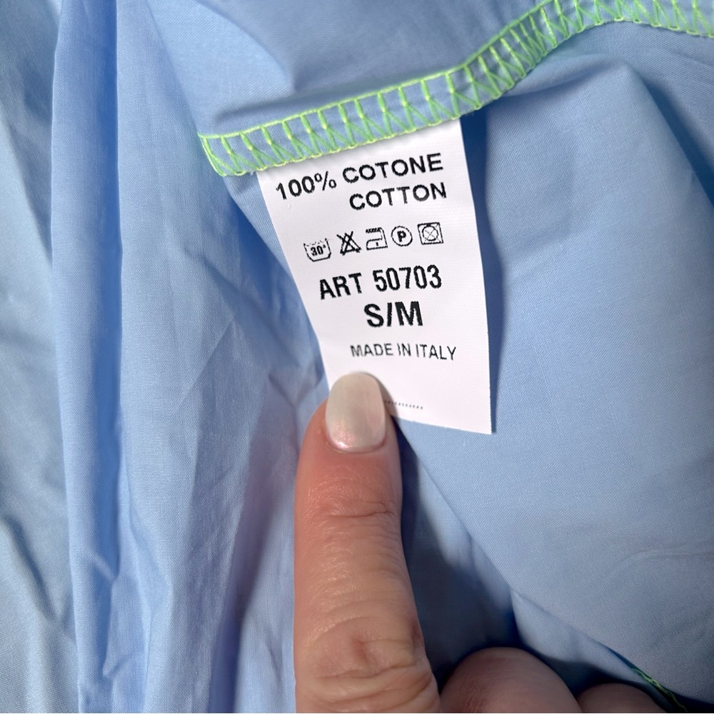 Dr. Bloom Blue Ruffle Blouse - Picture 5 of 12